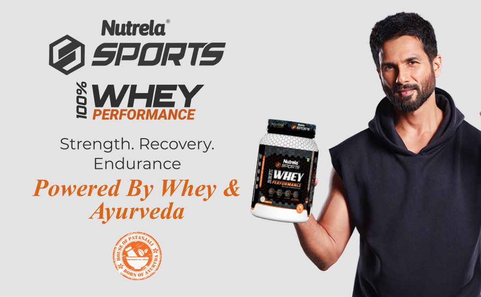 shahid kapoor have whey protein of patanjali , baba ramdev products