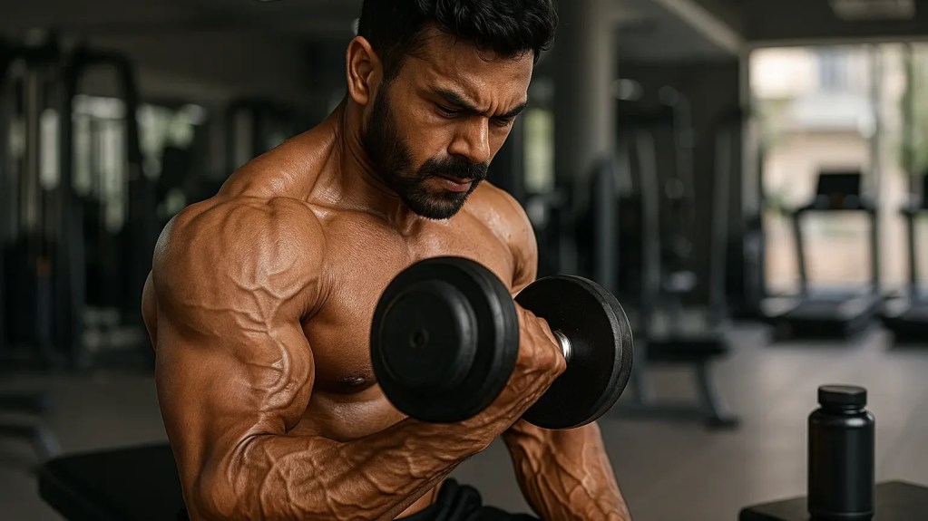 L-Arginine naturally improves muscle pump and blood flow during intense workouts.