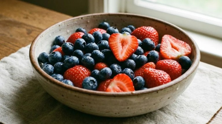 fresh berries counted among happy hormone foods that help protect the brain