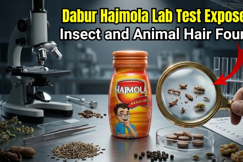 Dabur Hajmola Lab Test Exposed: 137 Insect Fragments, Animal Hair & Undisclosed Excipients Found