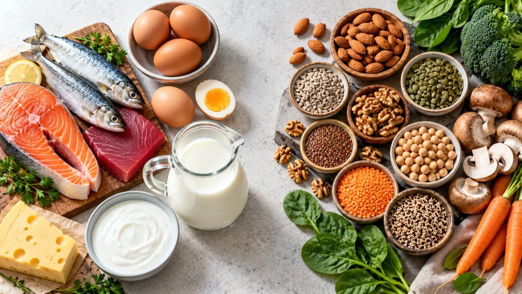 Vitamin B12 and biotin food sources used to explain nutritional factors associated with hair loss